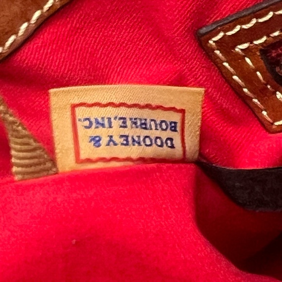 2 AUTHENTIC Dooney and Bourke Leather Blue Tote Purse Bundle - Picture 8 of 11